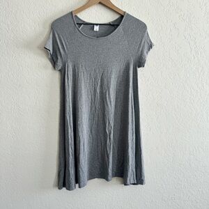 Old Navy Heather Gray Short Sleeve Dress
